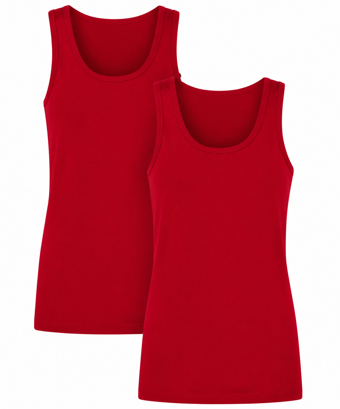 2 Pack Womens Ribbed Cotton Tank Tops Stretchy Cami Vest Casual Undershirt