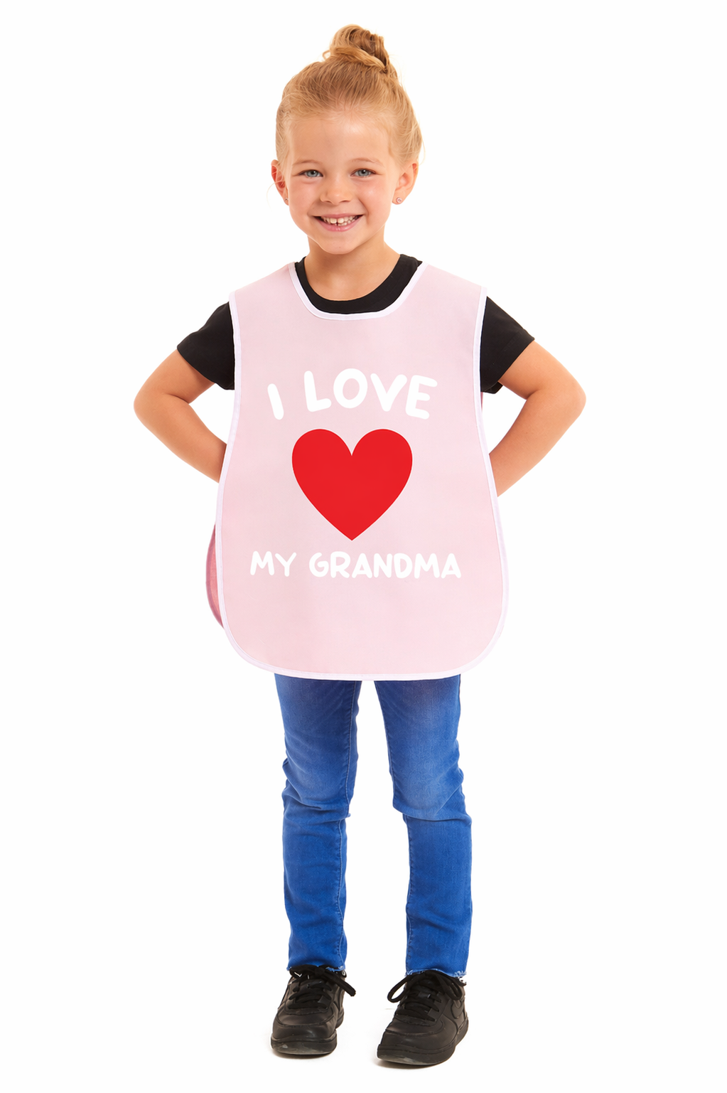 Kids Unisex I Love My Grandma Print Tabard