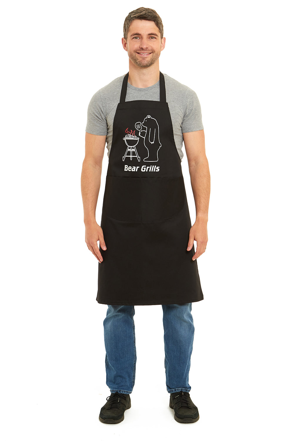 Unisex Bear Grills Print Apron