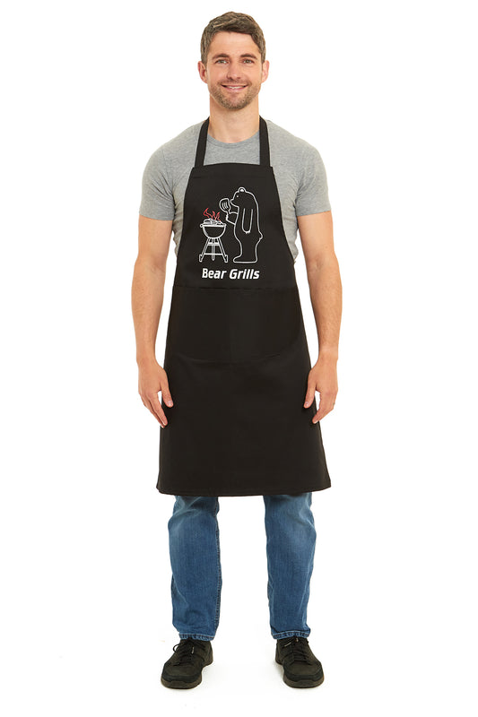Unisex Bear Grills Print Apron