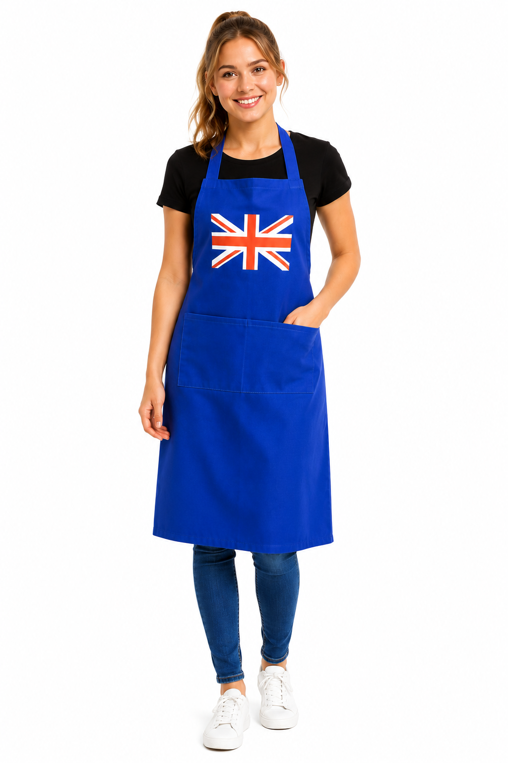 Unisex Union Jack Print Apron