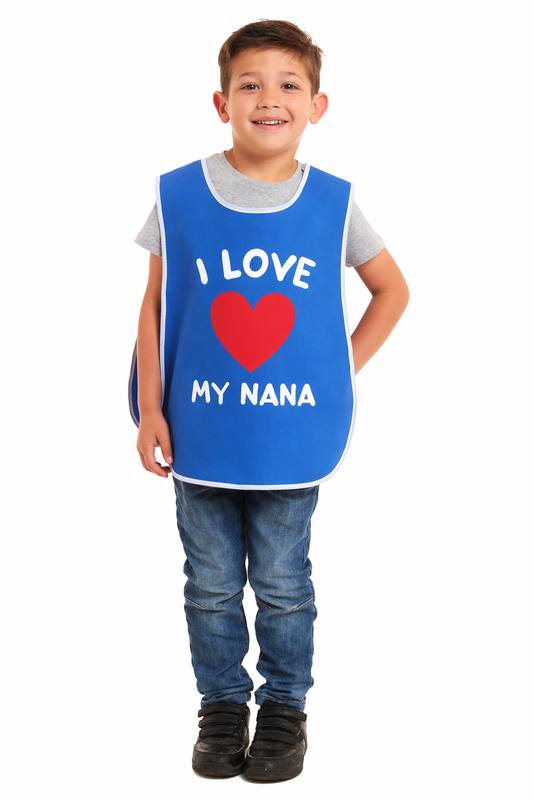 Kids Unisex I Love My Nana Print Tabard
