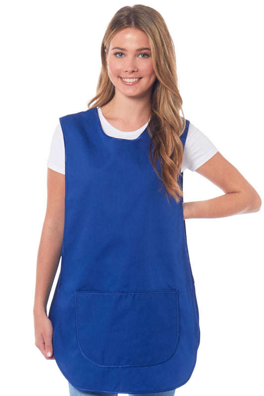 Ladies Plain Colour with Matching Piping Side Buttons Tabard