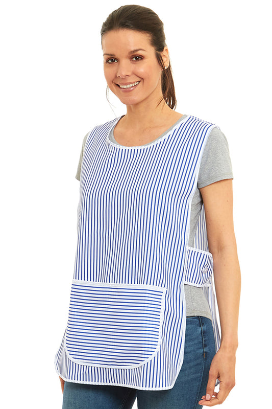 Ladies Stripe Design Side Buttons Tabard