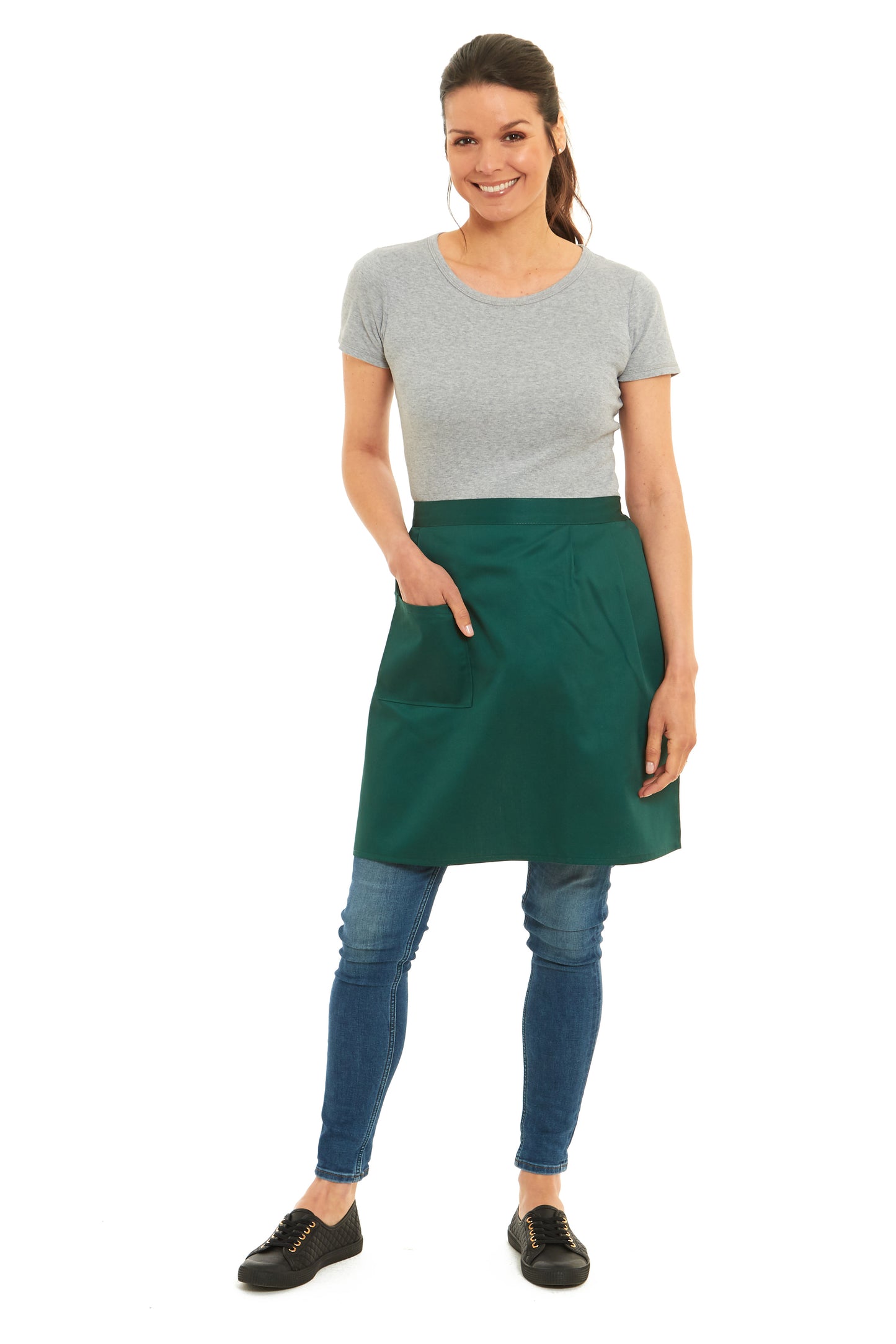 Unisex Plain Colour Half Apron