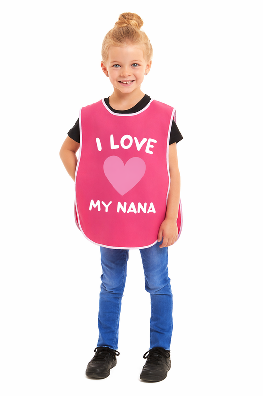 Kids Unisex I Love My Nana Print Tabard