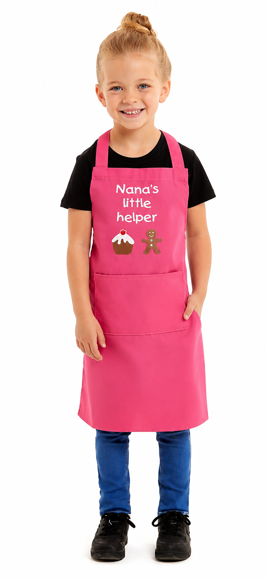 Kids Unisex Nanas Little Helper Print Apron