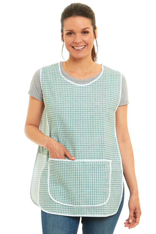 Ladies Dogtooth Design Side Buttons Tabard