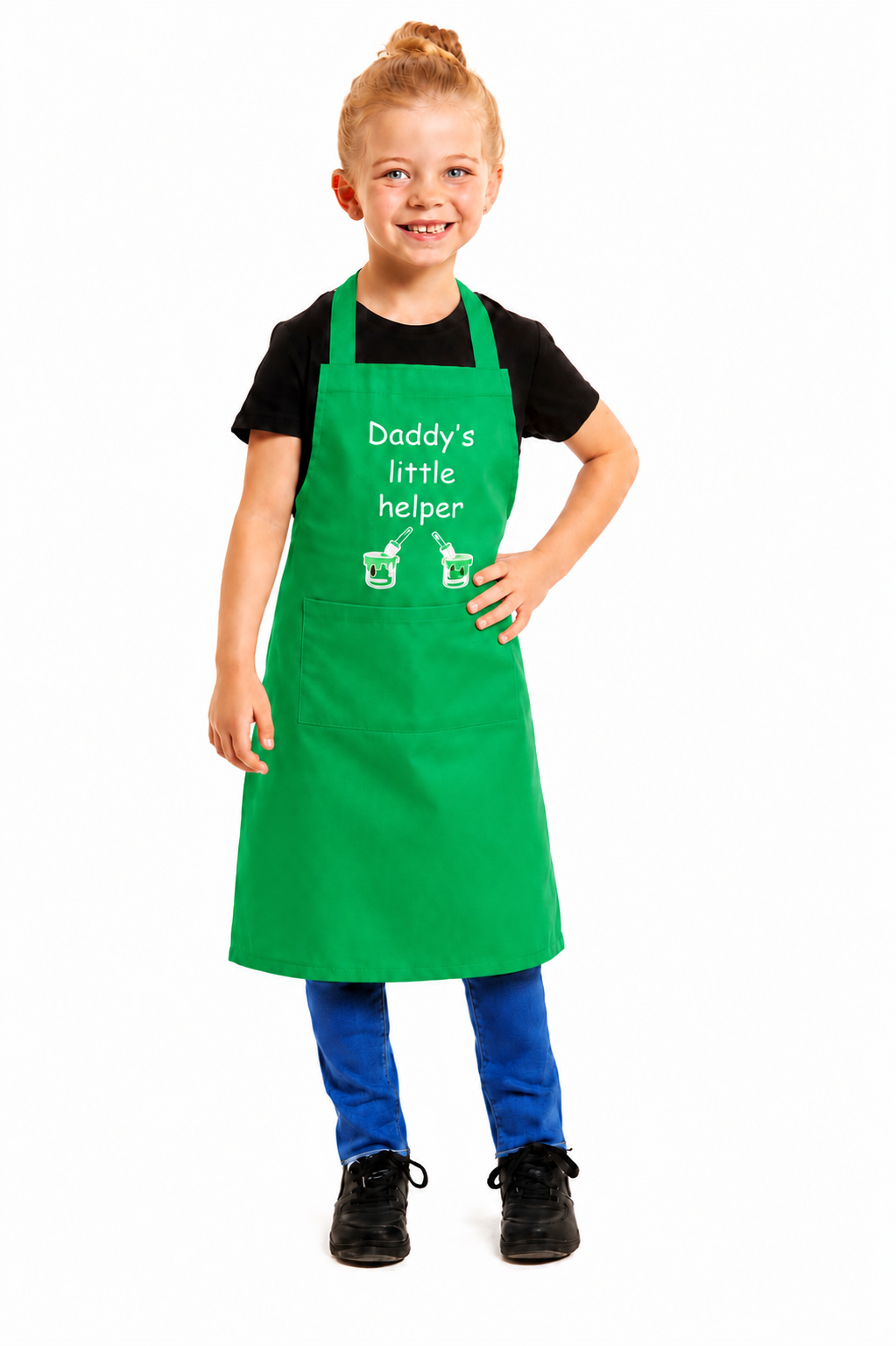 Kids Unisex Daddys little Helper Print Apron
