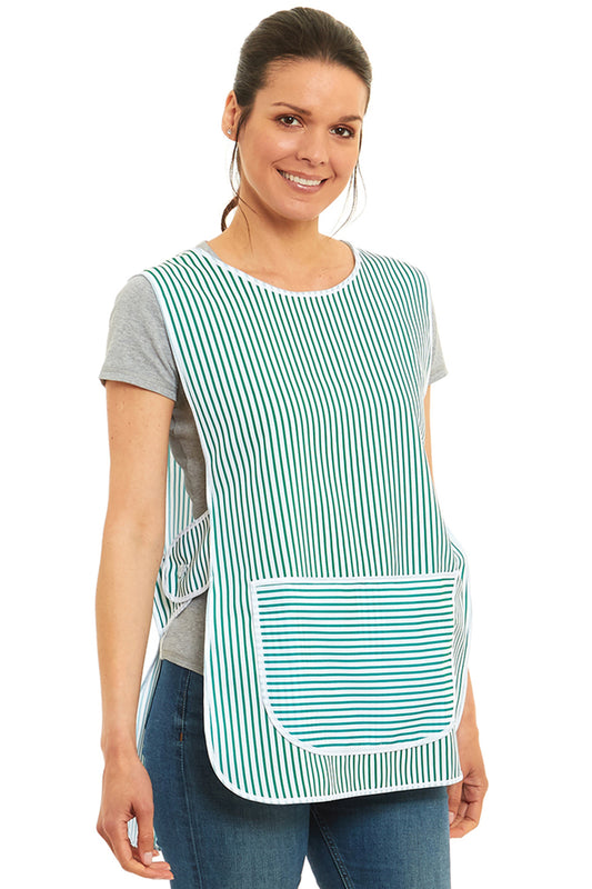 Ladies Stripe Design Side Buttons Tabard