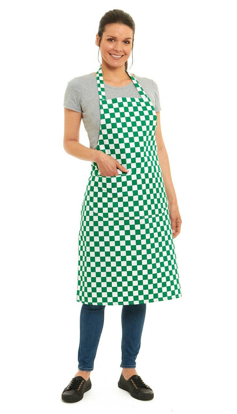 Unisex Check Design Apron