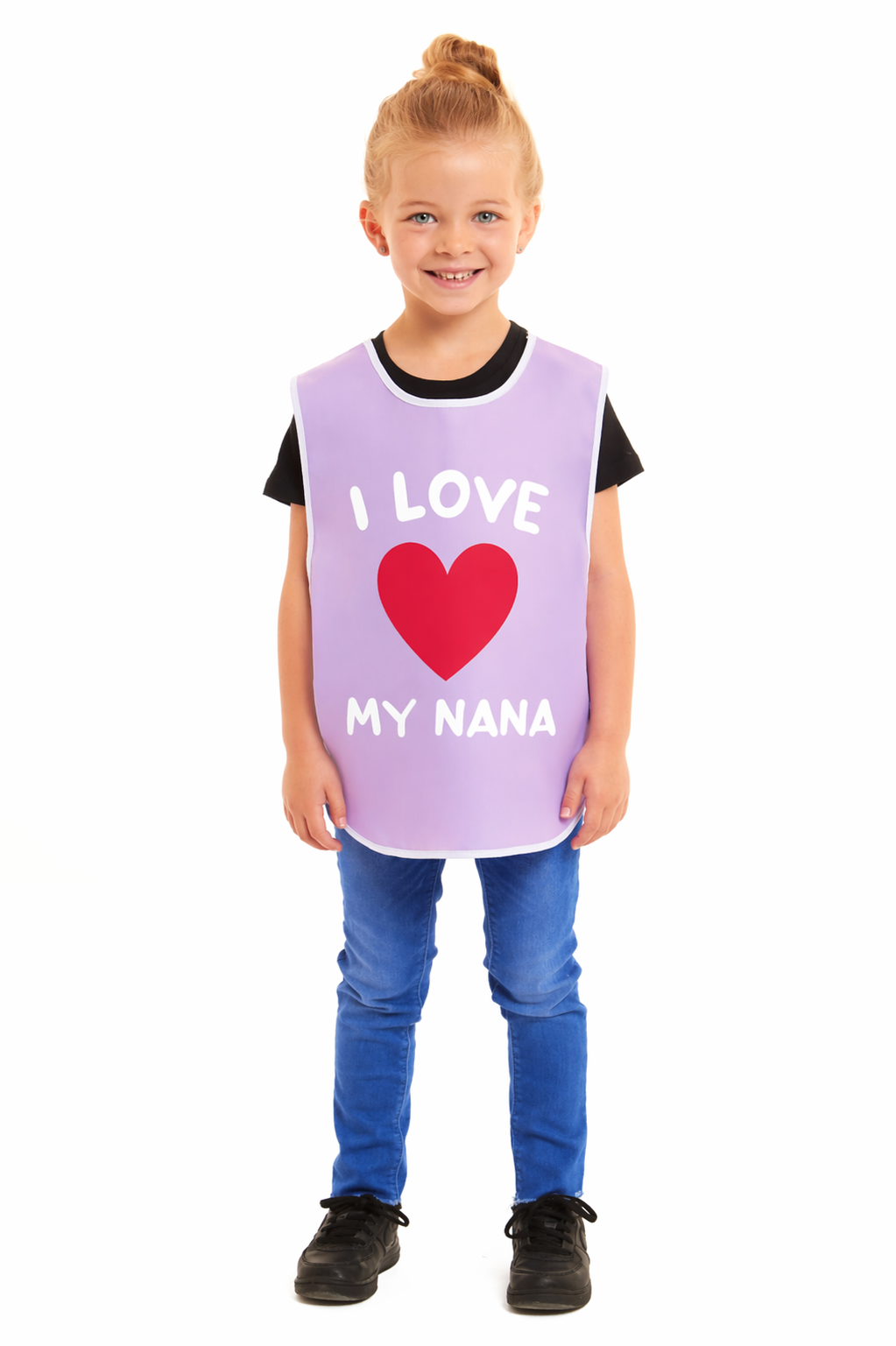 Kids Unisex I Love My Nana Print Tabard