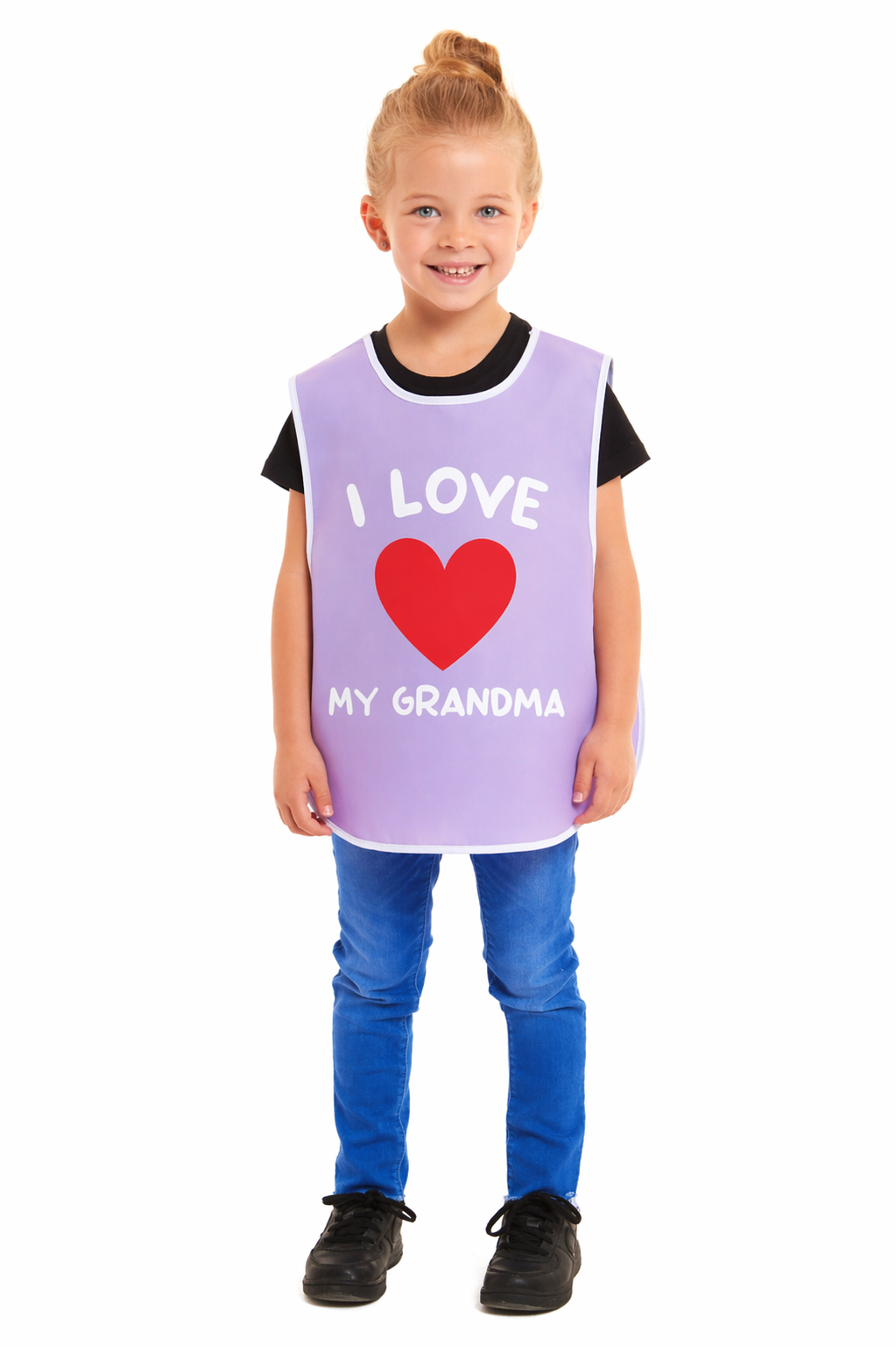 Kids Unisex I Love My Grandma Print Tabard