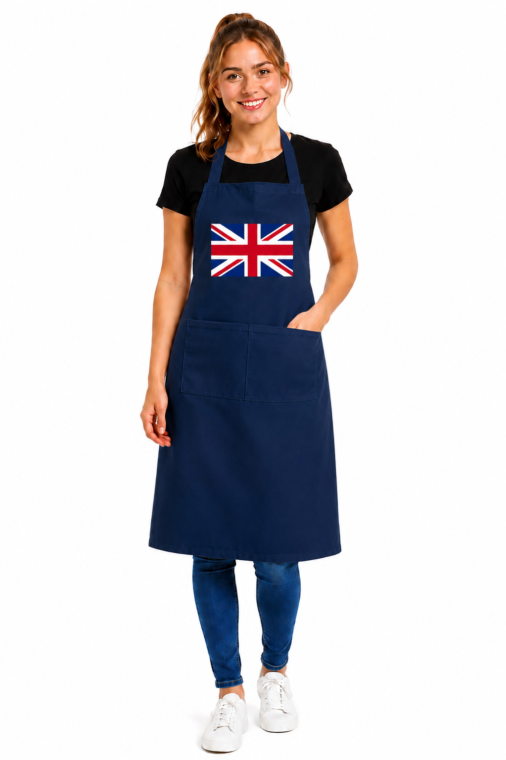 Unisex Union Jack Print Apron
