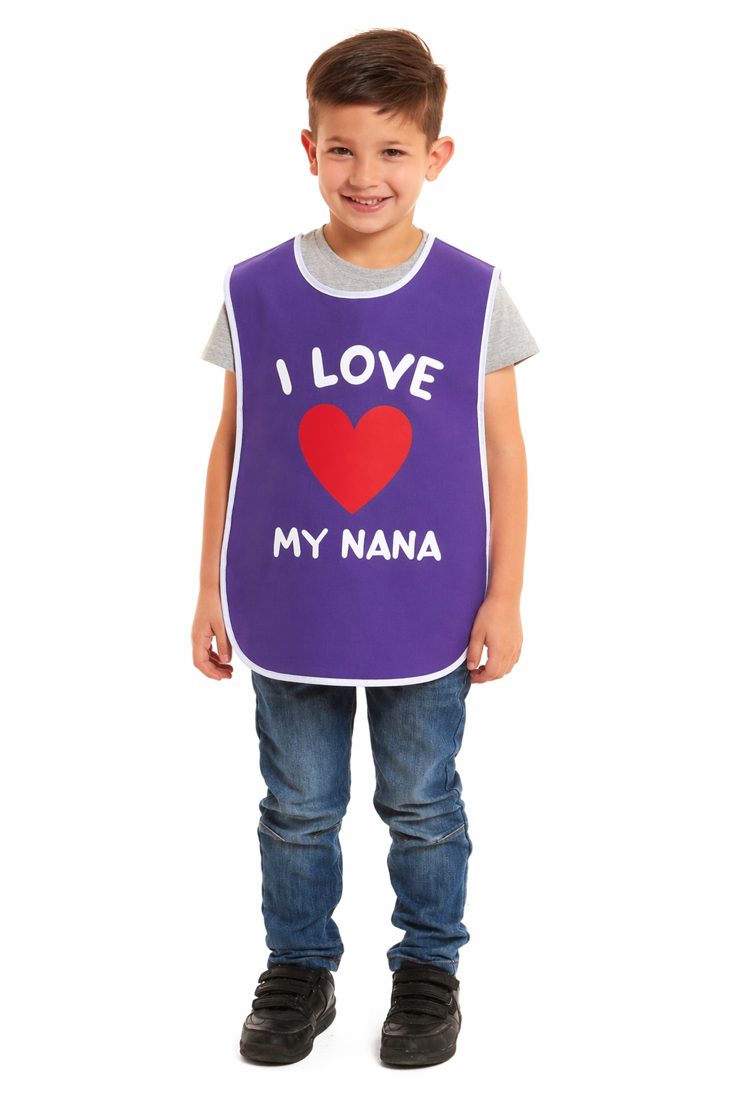 Kids Unisex I Love My Nana Print Tabard