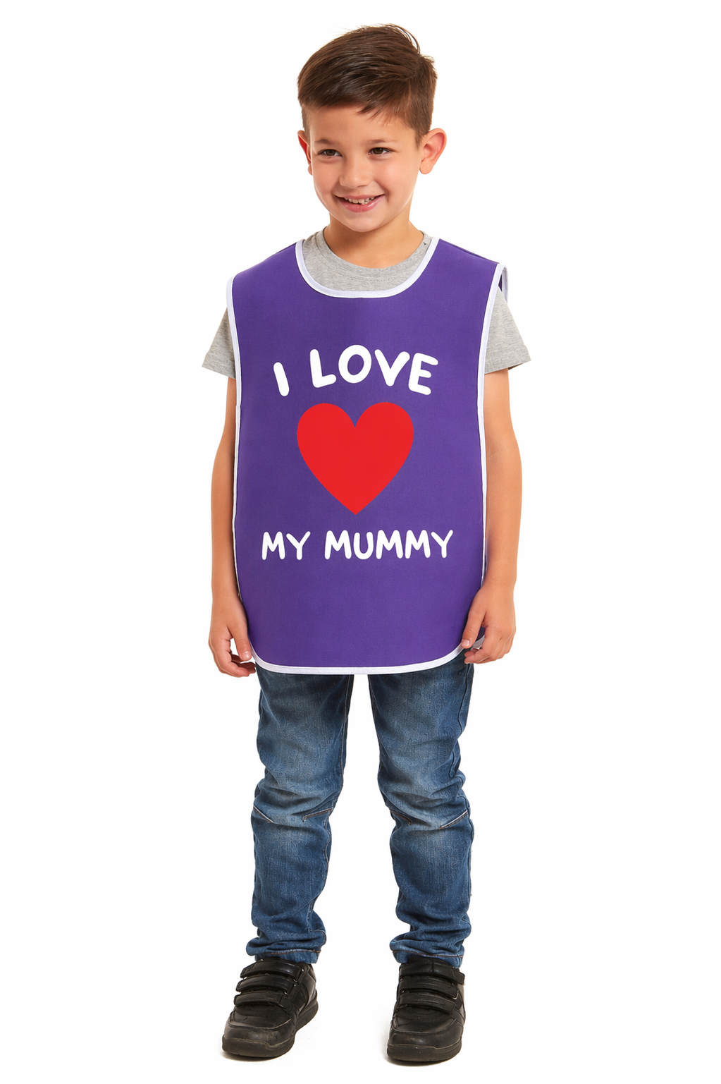 Kids Unisex I Love My Mummy Print Tabard