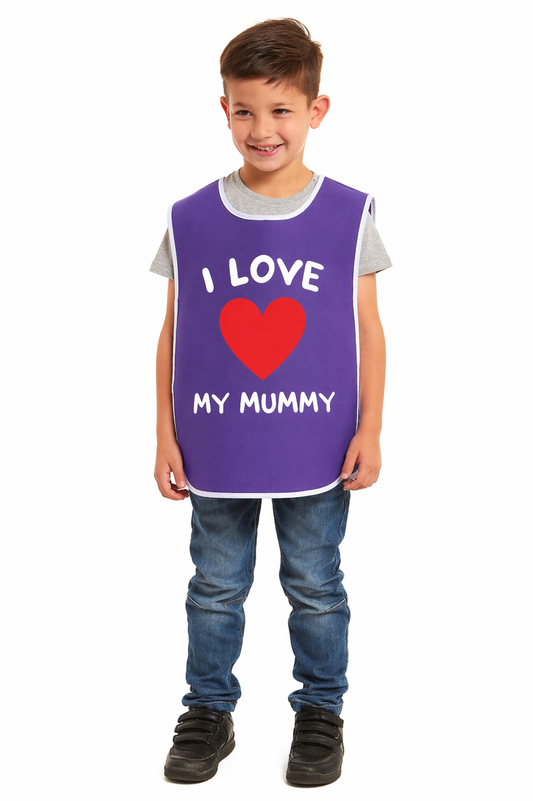 Kids Unisex I Love My Mummy Print Tabard