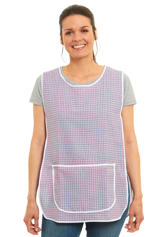 Ladies Dogtooth Design Side Buttons Tabard