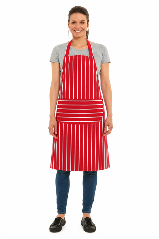 Unisex Striped Design Apron