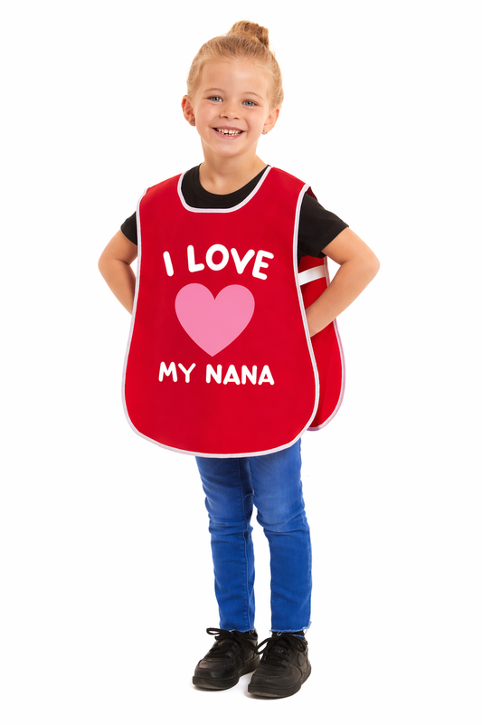 Kids Unisex I Love My Nana Print Tabard