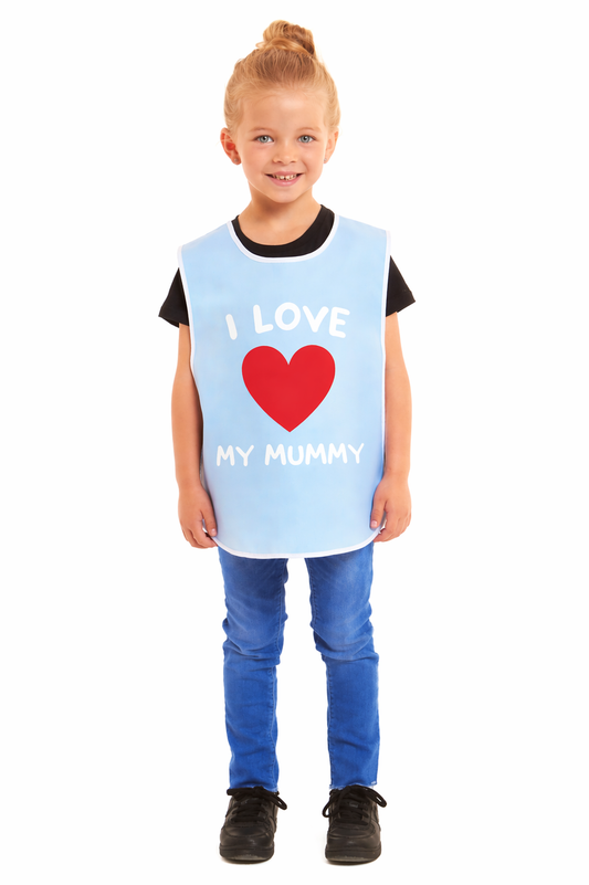 Kids Unisex I Love My Mummy Print Tabard
