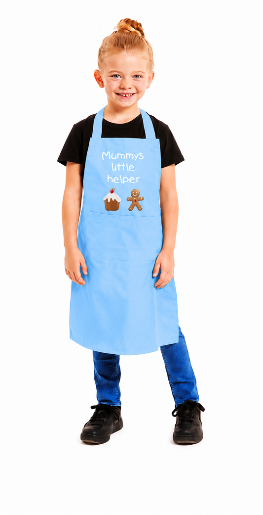 Kids Unisex Mummys Little Helper Print Apron
