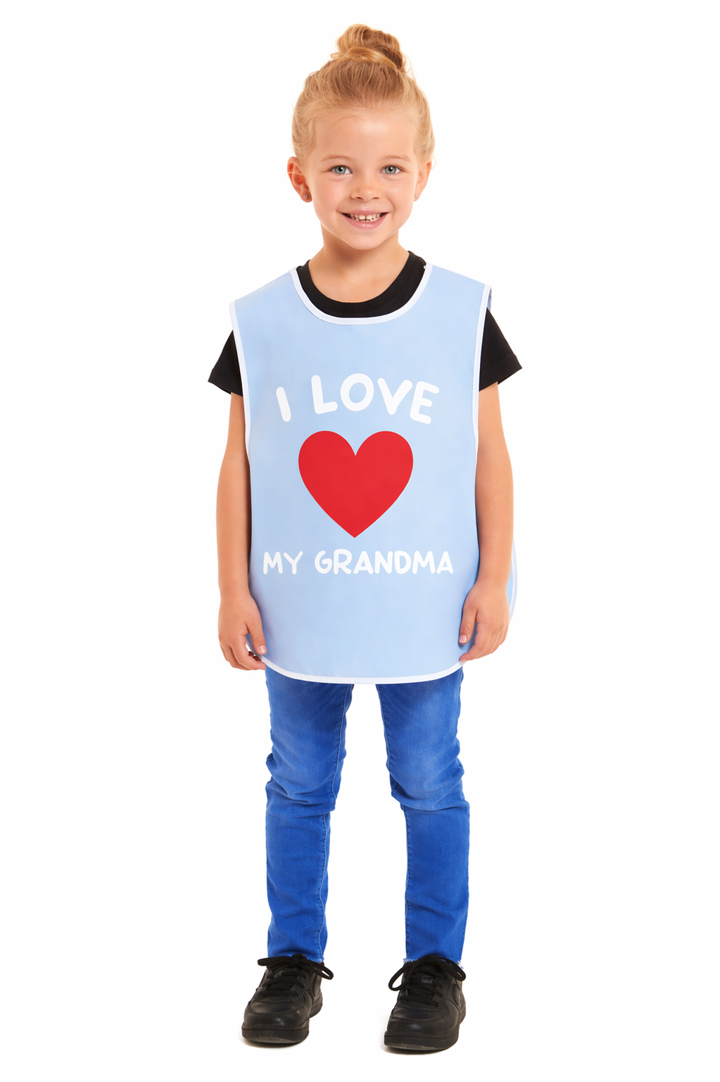Kids Unisex I Love My Grandma Print Tabard