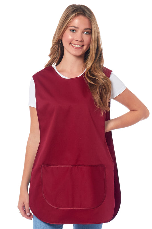 Ladies Plain Colour with Matching Piping Side Buttons Tabard