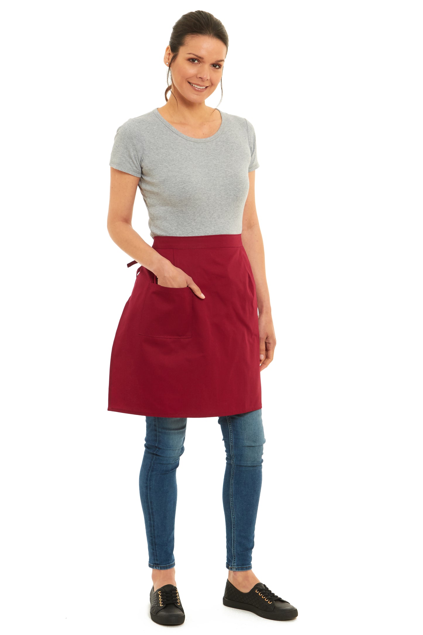 Unisex Plain Colour Half Apron