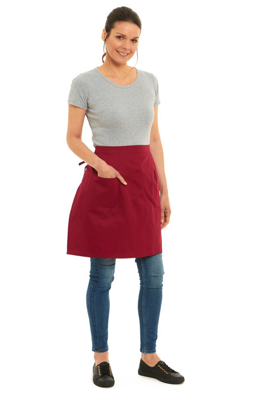 Unisex Plain Colour Half Apron