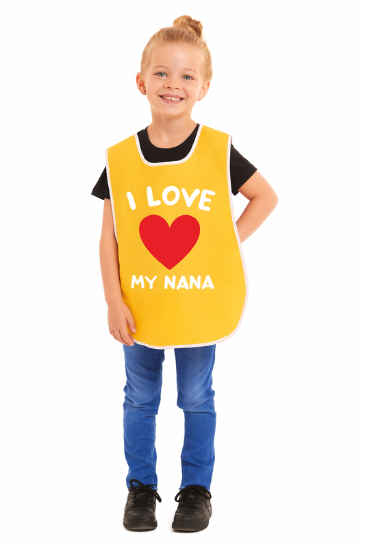 Kids Unisex I Love My Nana Print Tabard