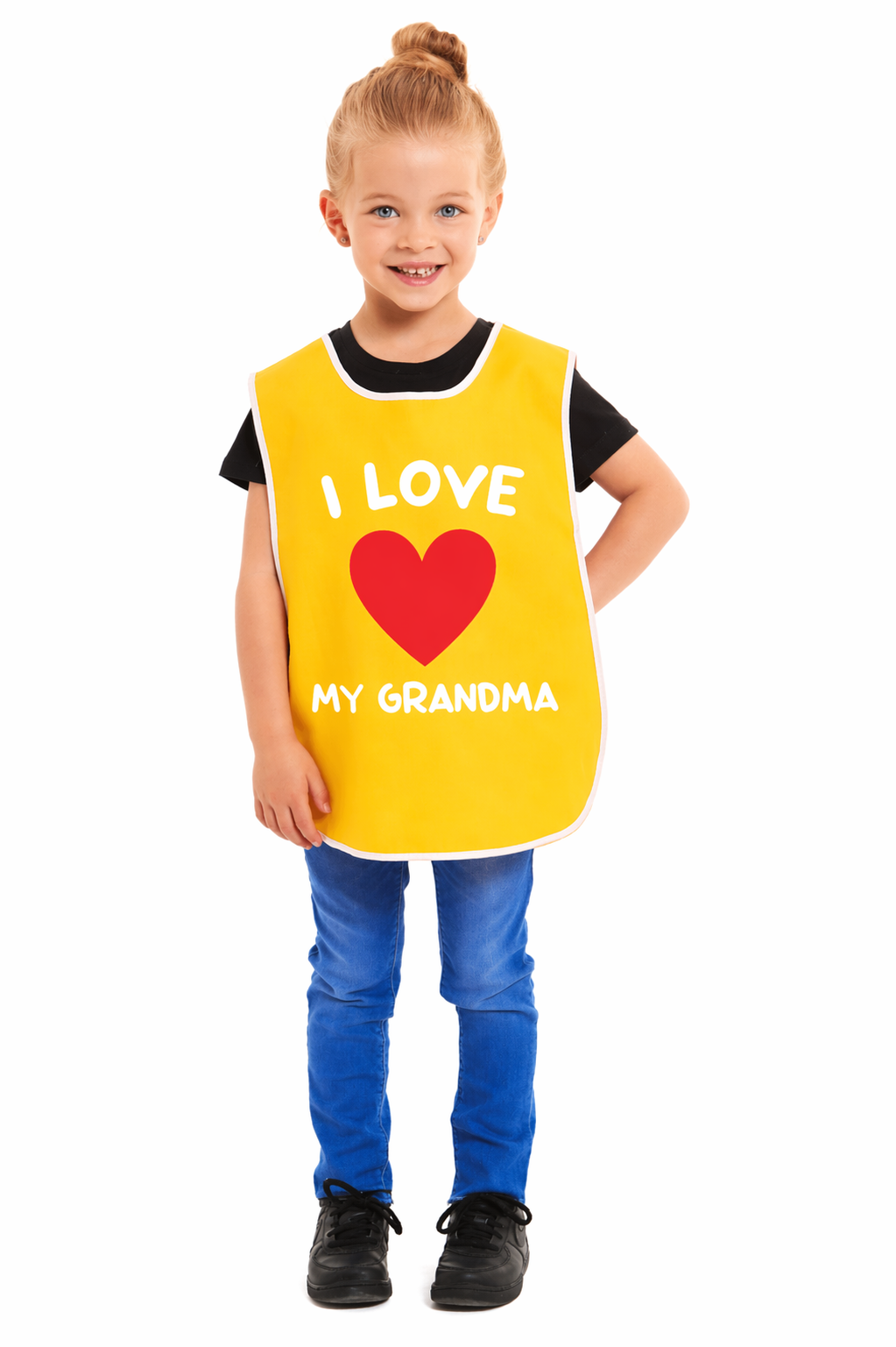 Kids Unisex I Love My Grandma Print Tabard