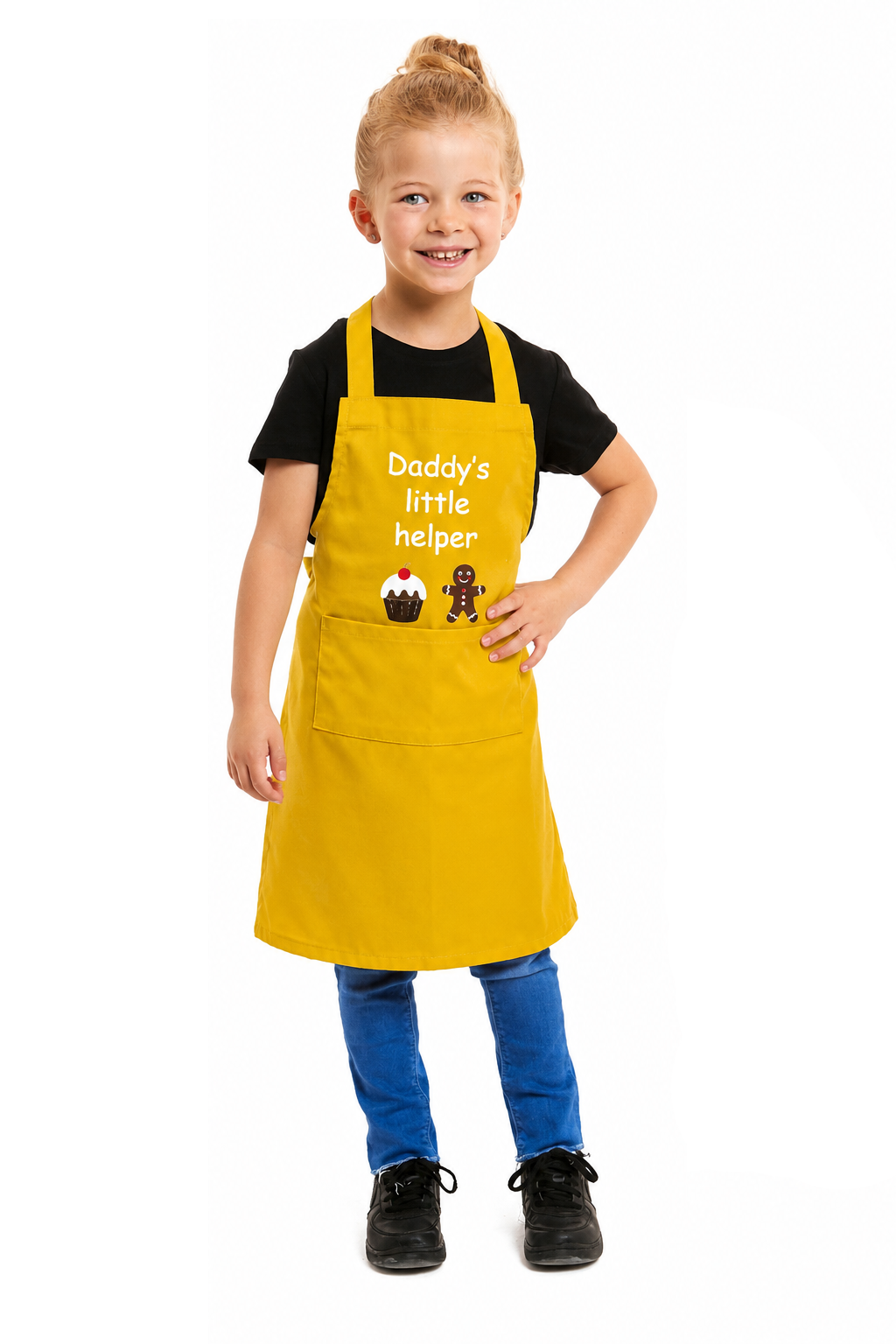 Kids Unisex Daddys little Helper Print Apron